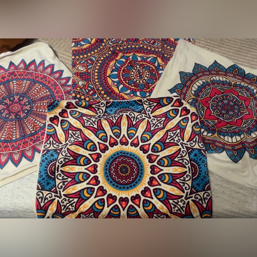 Boho Mandala Couch Pillow Cases